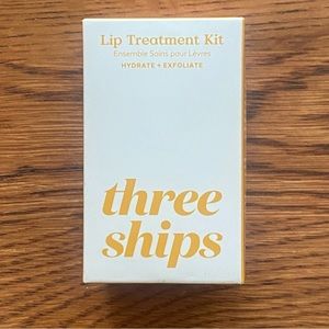 Three Ships Lip Treatment Kit, Hydrate + Exfoliate, Vanilla/Buttercream, NEW